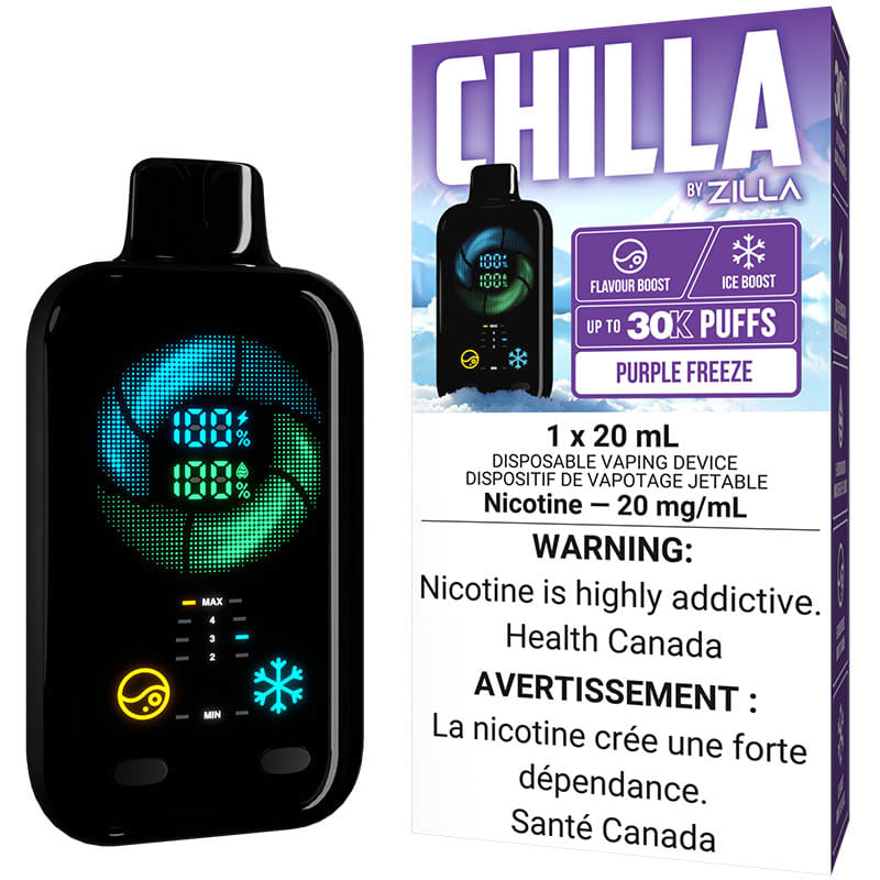 Vaper Desechable STLTH Chilla By Zilla 30k Puffs Purple Freeze  de STLTH - Oferta especial