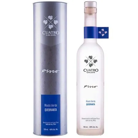 Pisco Cuatro Gallos Mosto Verde Quebranta Botella 700ml de Cuatro Gallos - Oferta especial