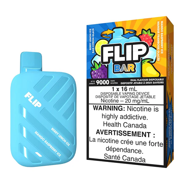 Vaper Stlth Flip Bar Mango Raspberry Lemon Ice 9000 Puffs