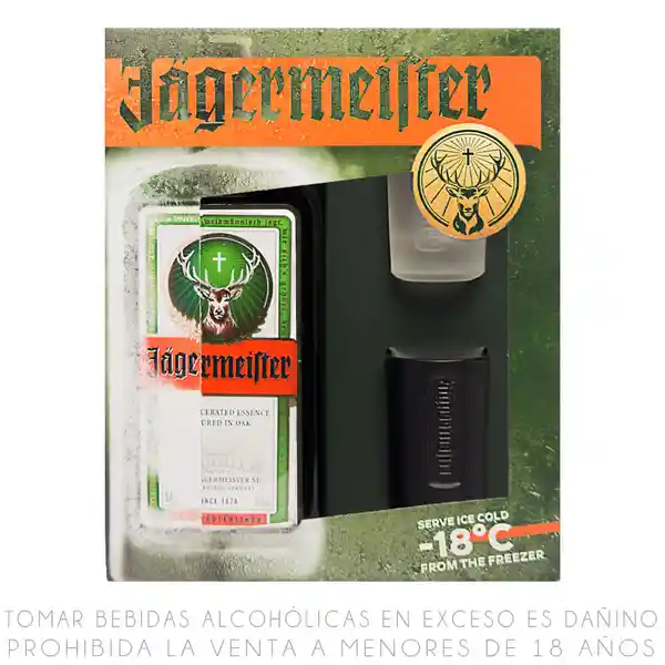 Pack Jagermeister Botella 700ml + 2 shots