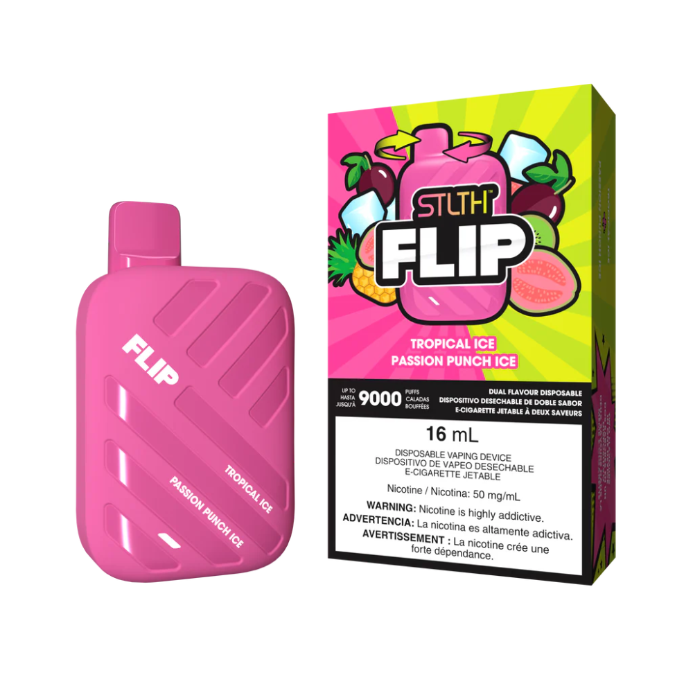 Vapeador Stlth Flip Tropical Ice & Passion Punch Ice 9000 Puffs de STLTH - Oferta especial