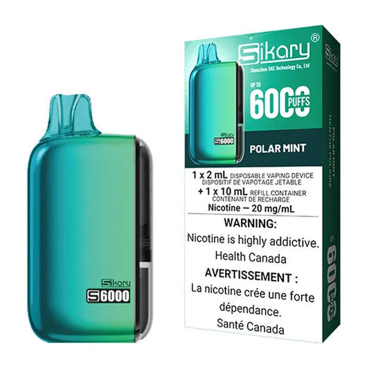 Vaper Sikary STLTH Polar Mint 6k puffs de STLTH - Oferta especial