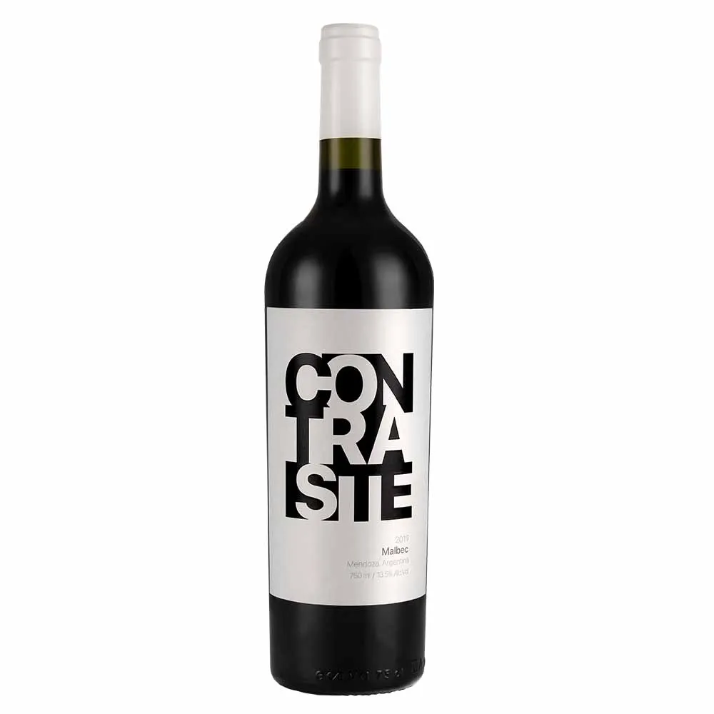Vino Contraste Varietal Malbec Botella 750ml de Contraste - Oferta especial