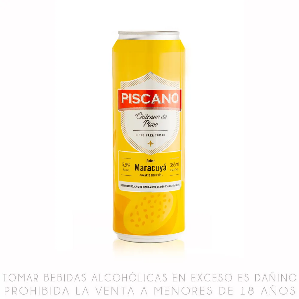 Piscano Maracuyá Lata 355ml de Piscano - Oferta especial