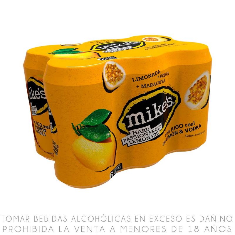 Sixpack Mike's Passion Fruit Lemonade 355ml de Mike's - Oferta especial