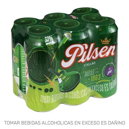 Sixpack Pilsen Lata 473ml de Pilsen - Oferta especial