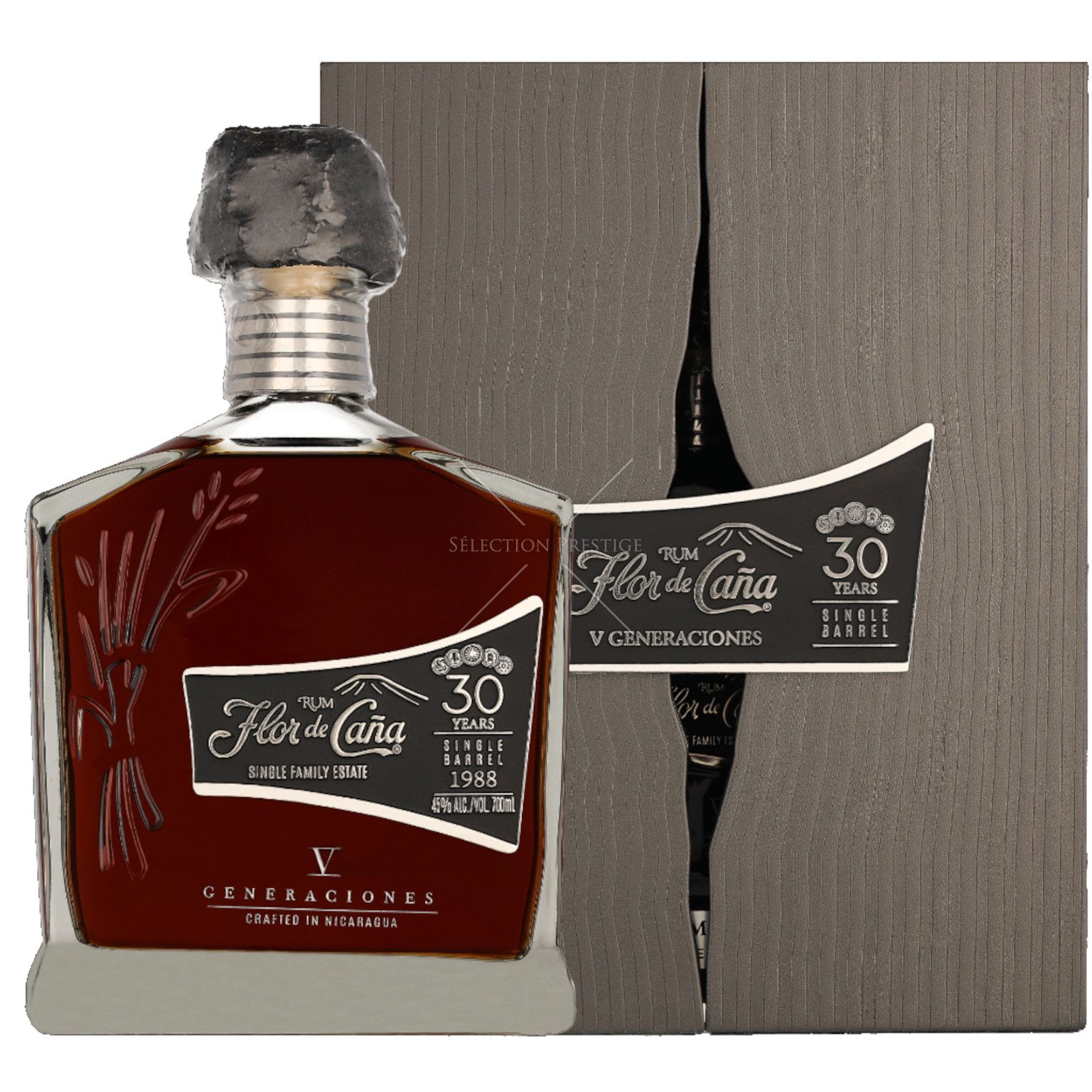 Ron Flor de Caña 30 años V Generaciones Botella 700ml de Flor de Caña - Oferta especial