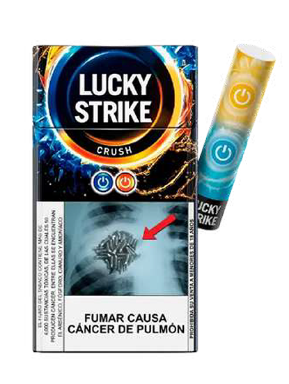 Cigarros Lucky Strike Crush Naranja XL 10 und  de Lucky Strike - Oferta especial