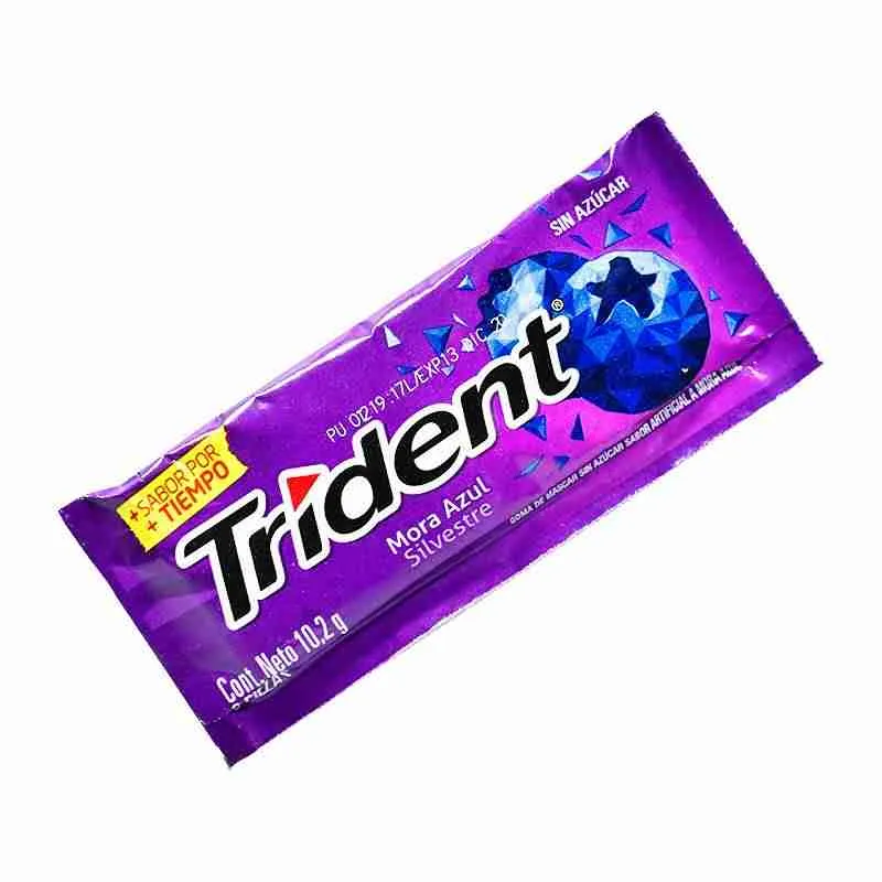 Chicle Trident Mora Azul 8.5gr