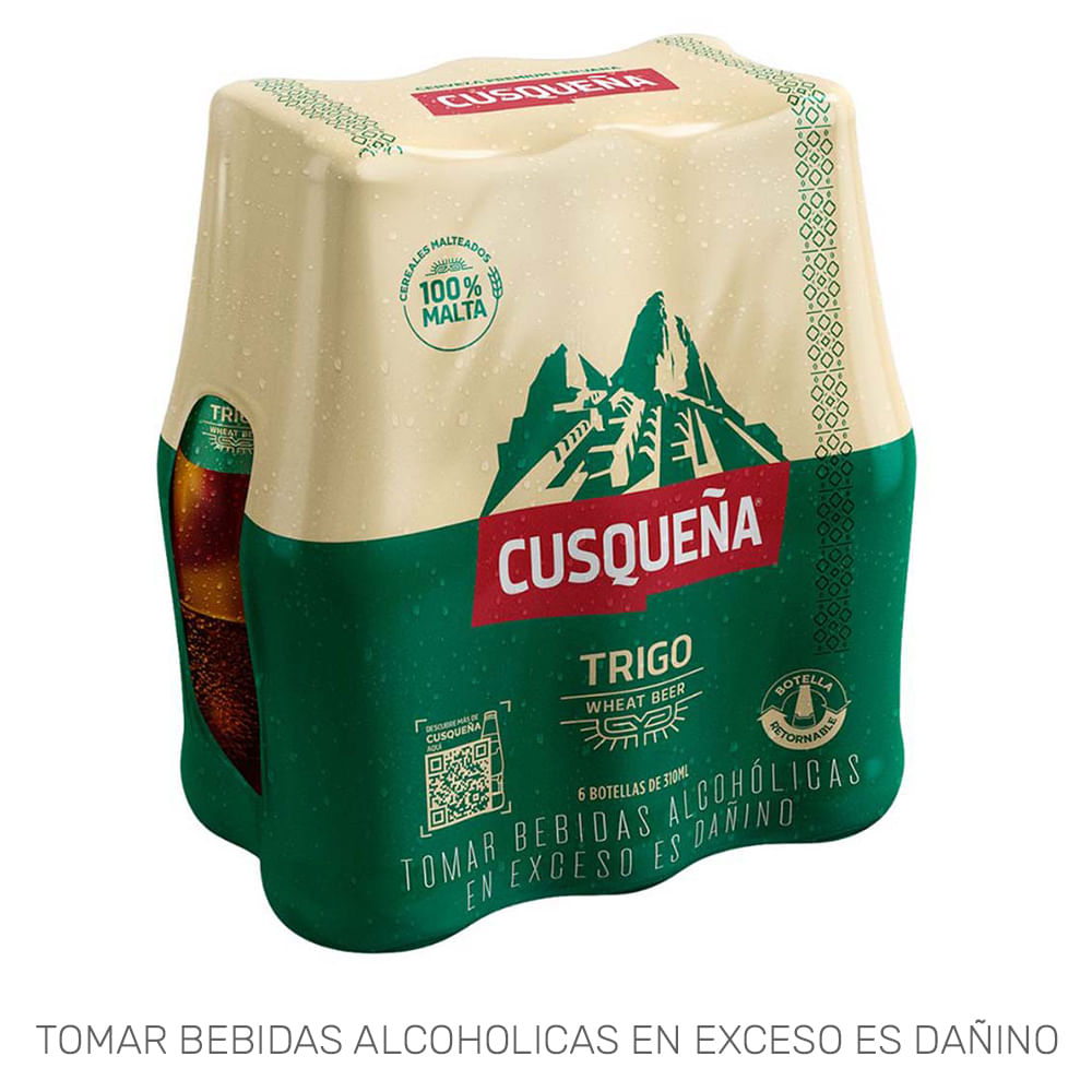 Sixpack Cerveza Cusqueña Trigo Botella 310ml de Cusqueña - Oferta especial