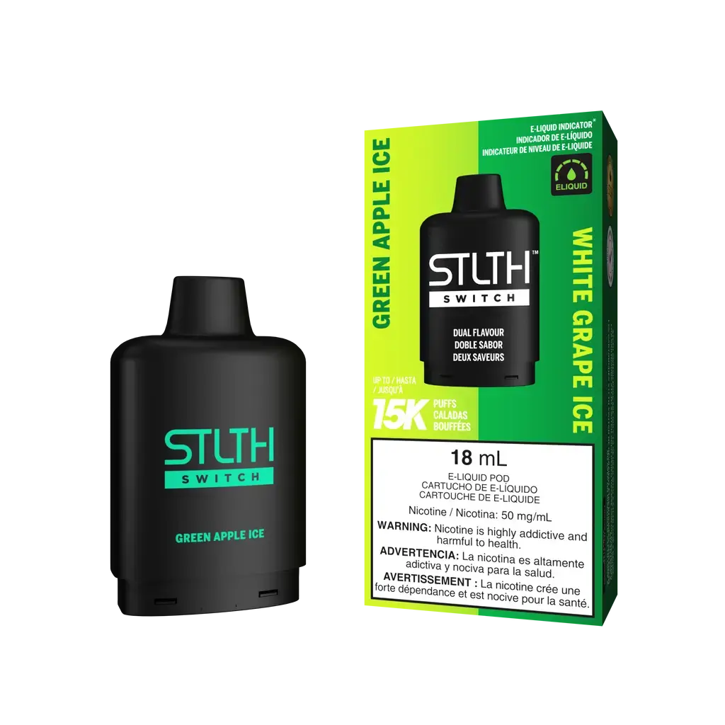 Vaper STLTH Switch Loop Pod 15k Puffs Green Apple Ice | White Grape Ice de STLTH - Oferta especial