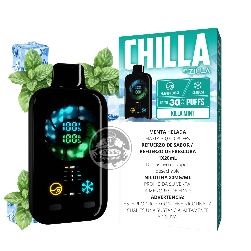 Vaper Desechable STLTH Chilla By Zilla 30k Puffs Killa Mint de STLTH - Oferta especial
