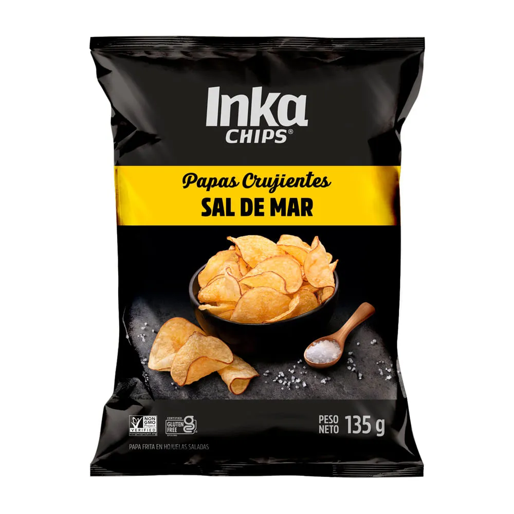 Papas Inkachips Sal de Mar 135gr de Inkachips - Oferta especial