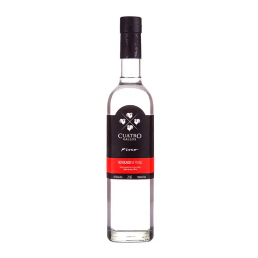 Pisco Cuatro Gallos Puro Acholado Botella 700ml de Cuatro Gallos - Oferta especial