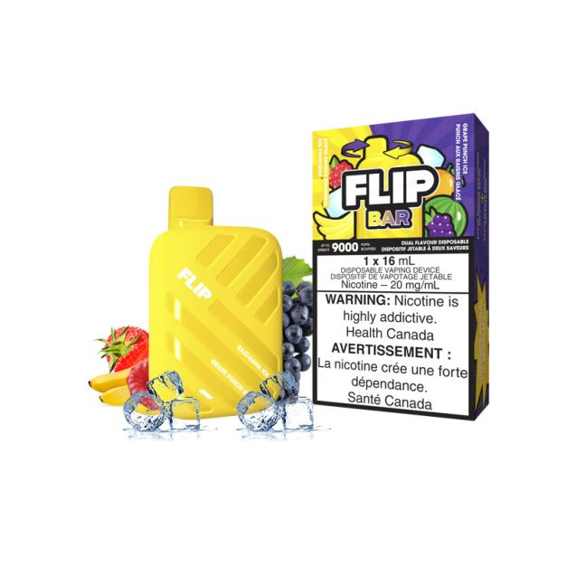 Vaper Stlth Flip Bar Grape Punch Banana Ice 9000 Puffs