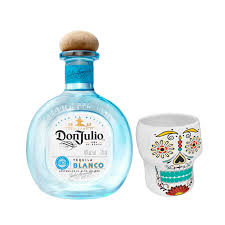 Tequila Don Julio Blanco Botella 750ml + Vaso Catrina de Don Julio - Oferta especial