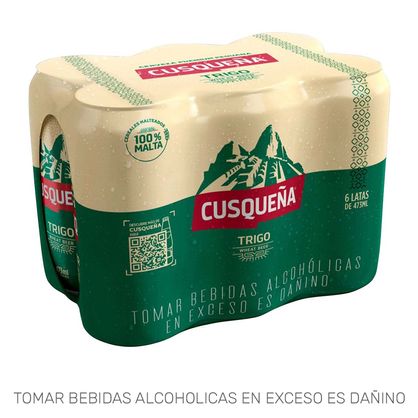 Sixpack Cerveza Cusqueña Trigo Lata 473ml de Cusqueña - Oferta especial