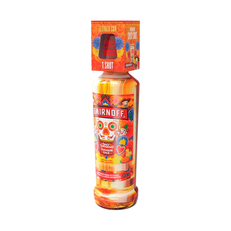 Vodka Smirnoff Tamarindo Botella 700ml + Shot de Smirnoff - Oferta especial