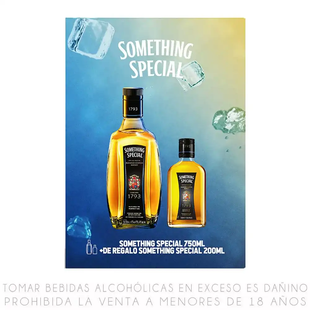 Whisky Something Special Botella 750ml + Botella 200ml de Something Special - Oferta especial